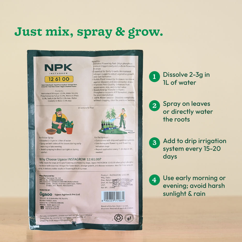 Instagrow NPK 12:61:00 Fertilizer