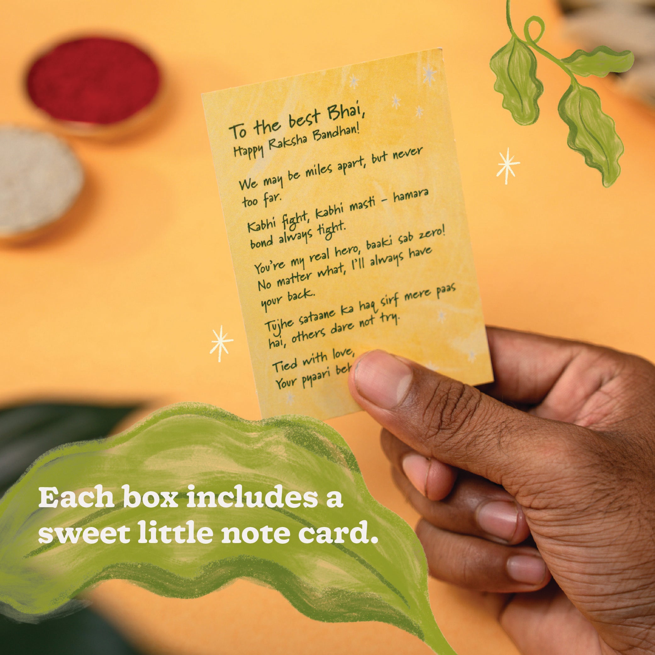 Plantable Seed Rakhi with Kalonji Seeds