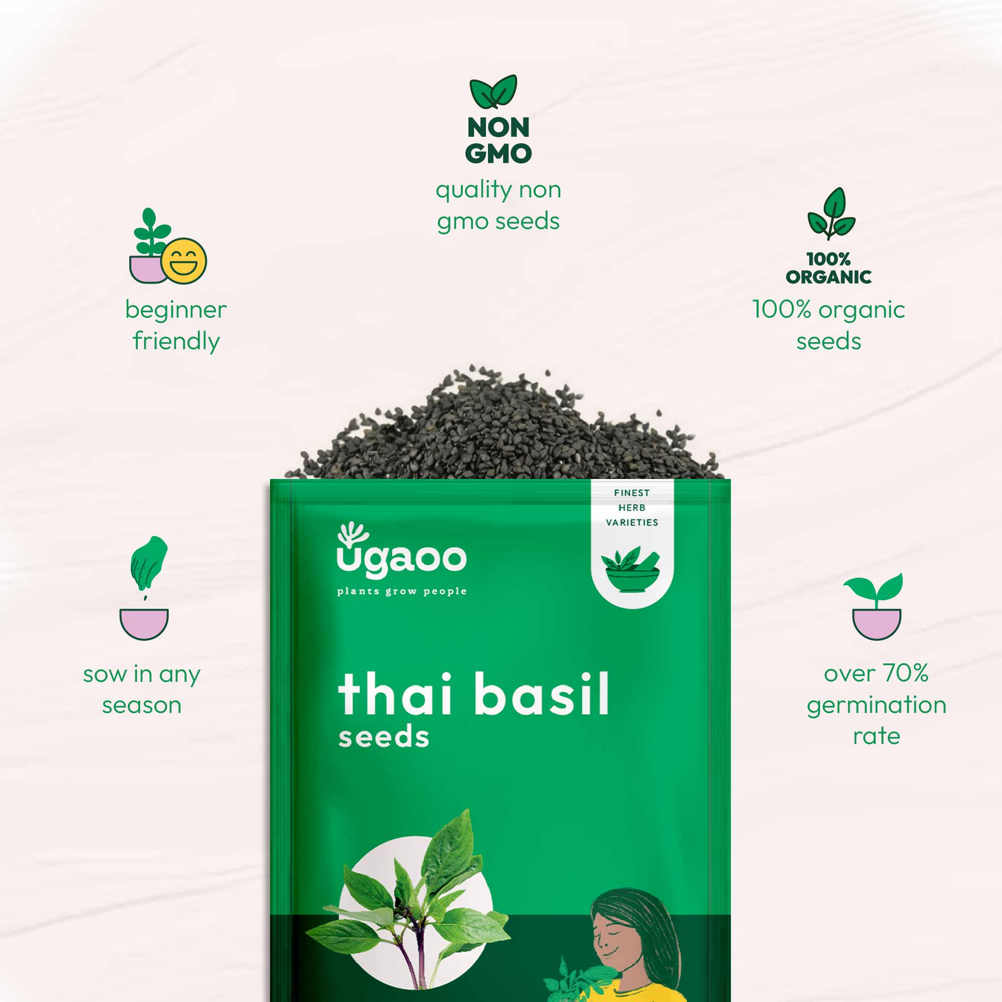 Thai Basil (1000 Seeds)