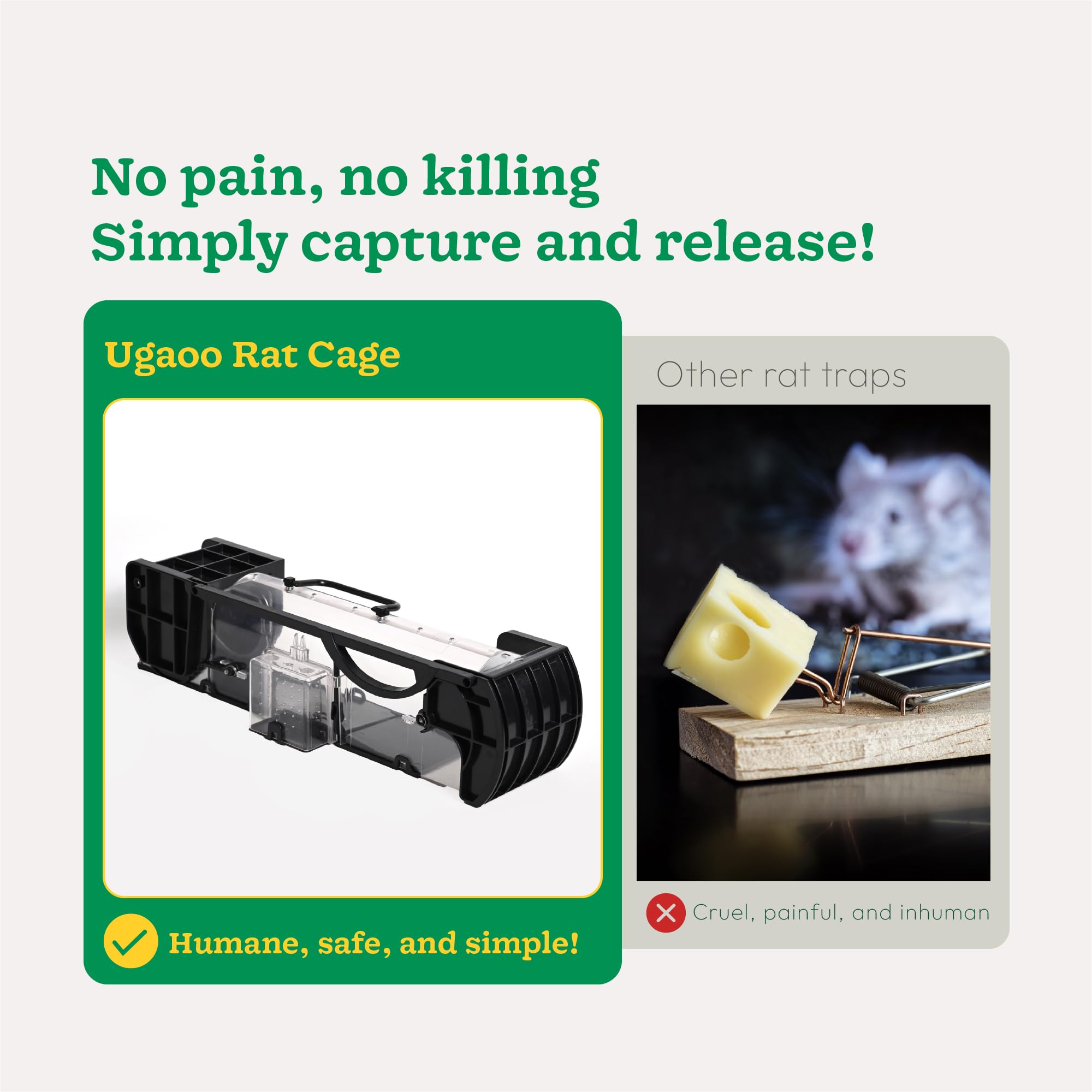 Rat & Mouse Trap Cage – 3 Door