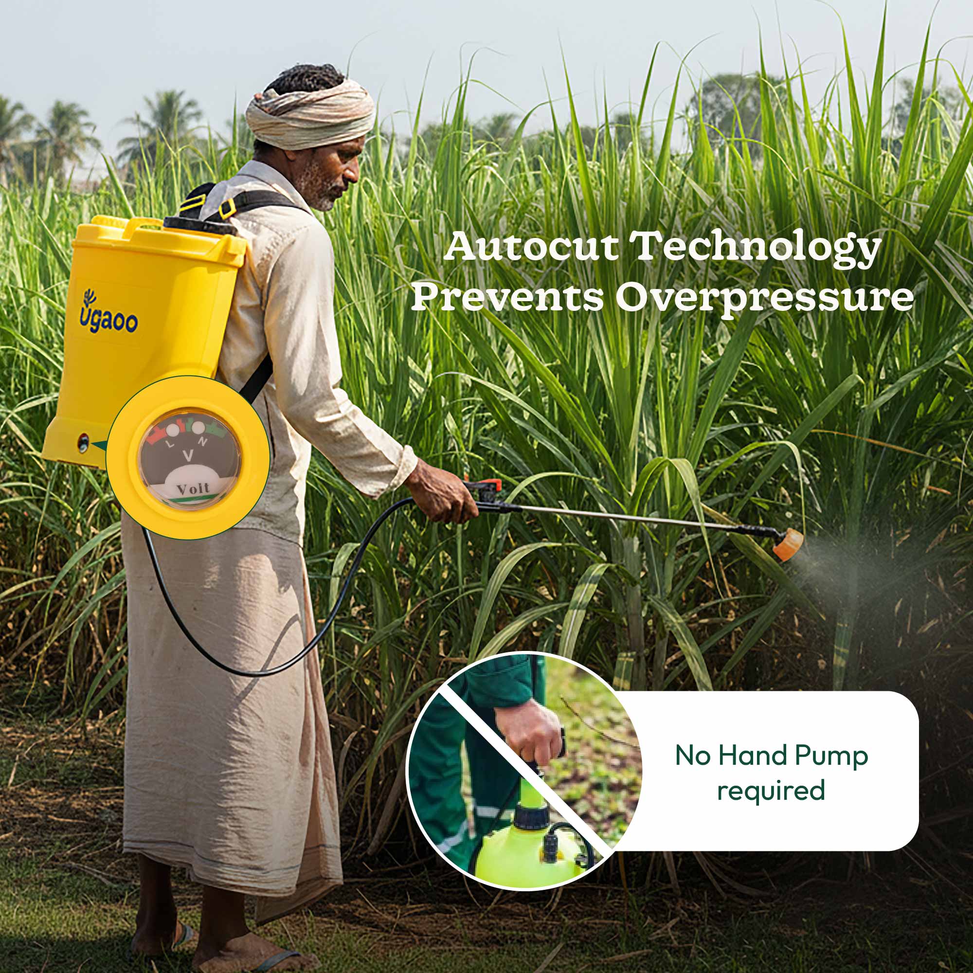 Ugaoo Agriculture Knapsack Spray Pump - 16 Ltr