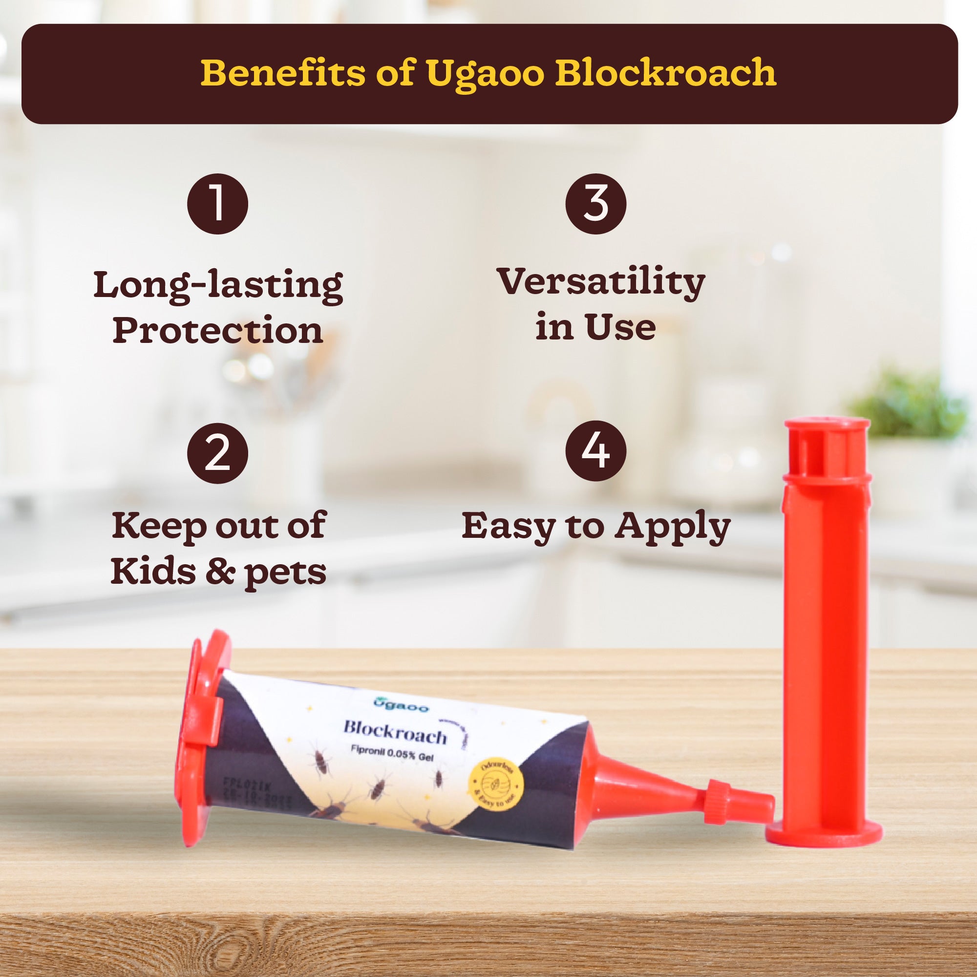 Blockroach Fipronil 0.05% Gel - 20 gm