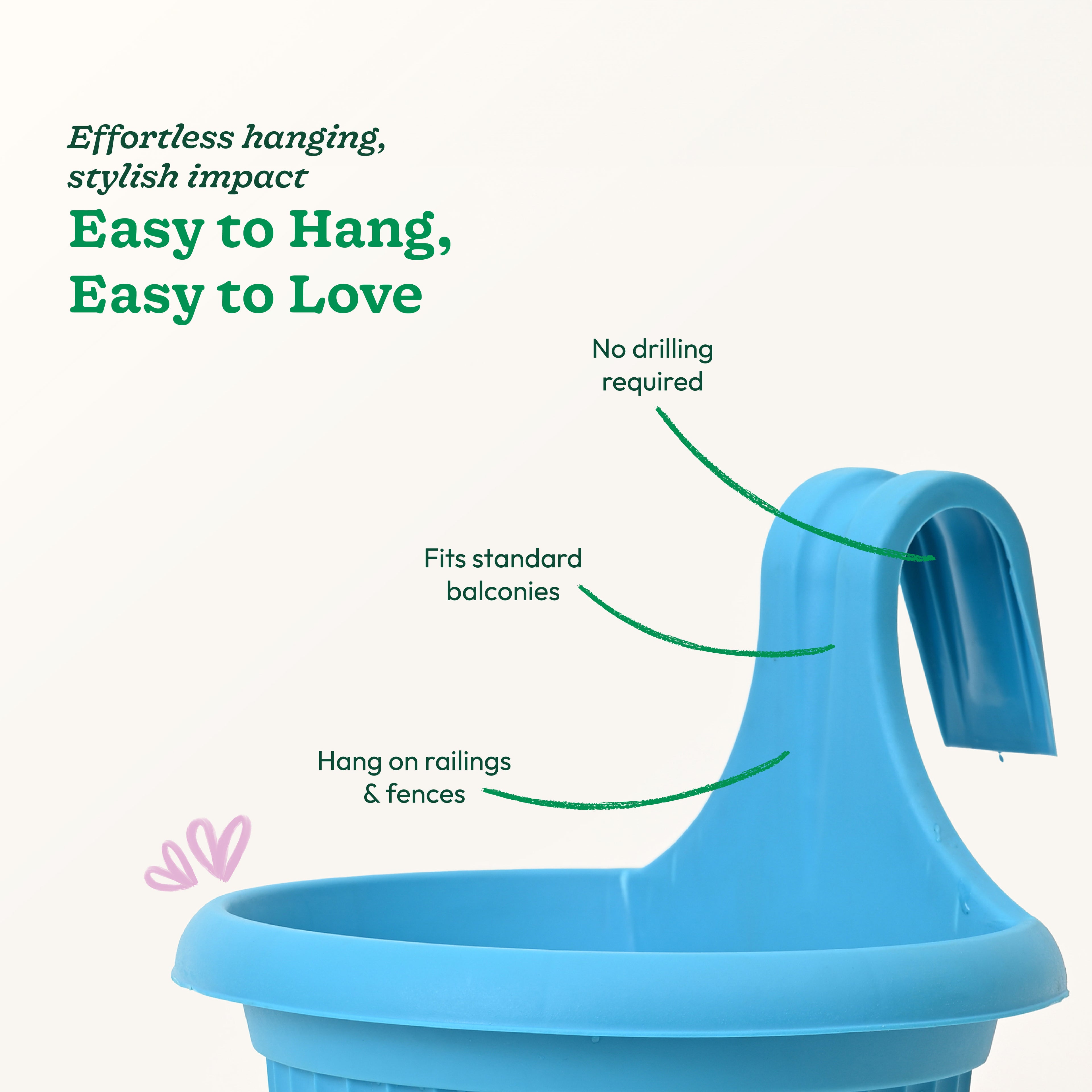 Bello hook planter (set of 5)