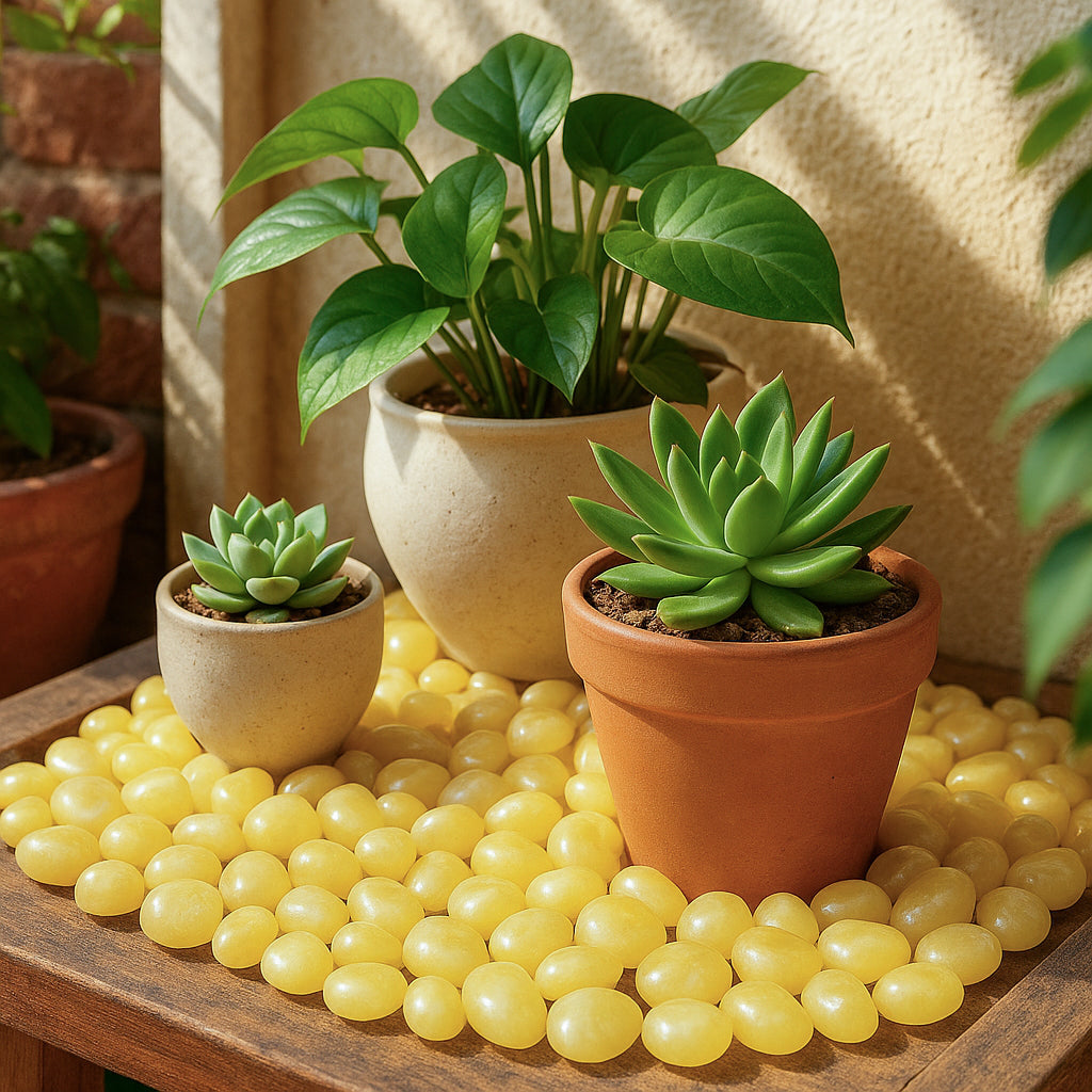 Onyx Yellow Polished Pebbles- 1 Kg