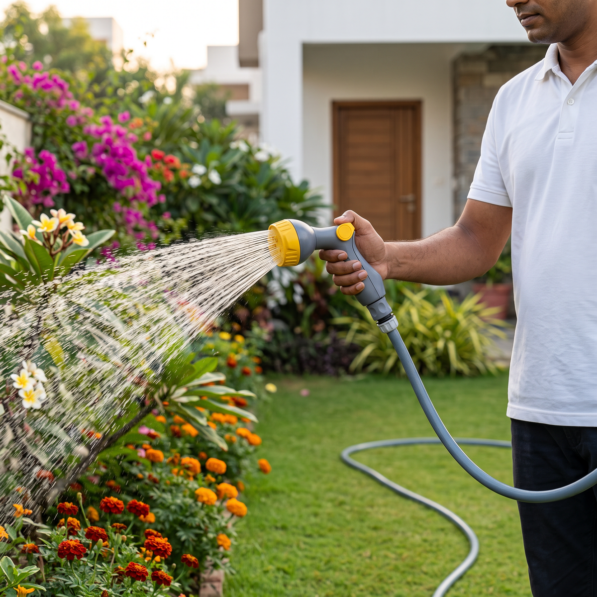 Aqua Stream 5-Pattern Thumb Spray Nozzle