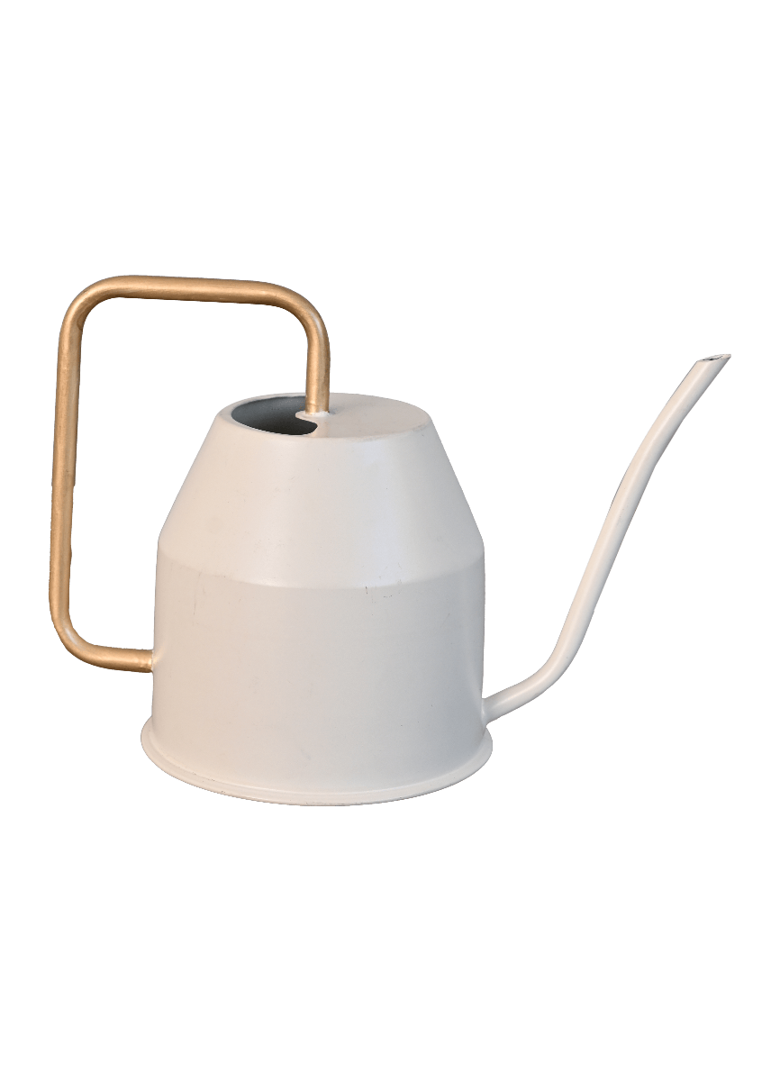 Haifoss Watering Can - Ivory & Gold