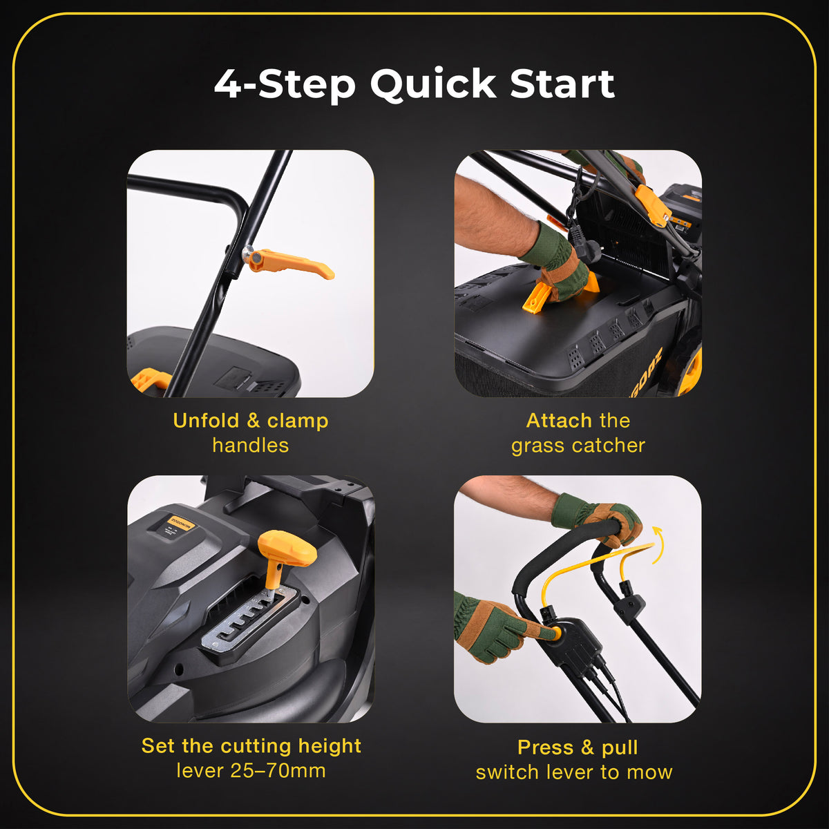Mungooz Electric Lawn Mower 16 in.
