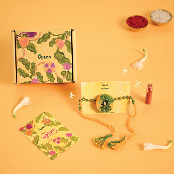 Plantable Seed Rakhi with Cucumber & Amaranth Seeds