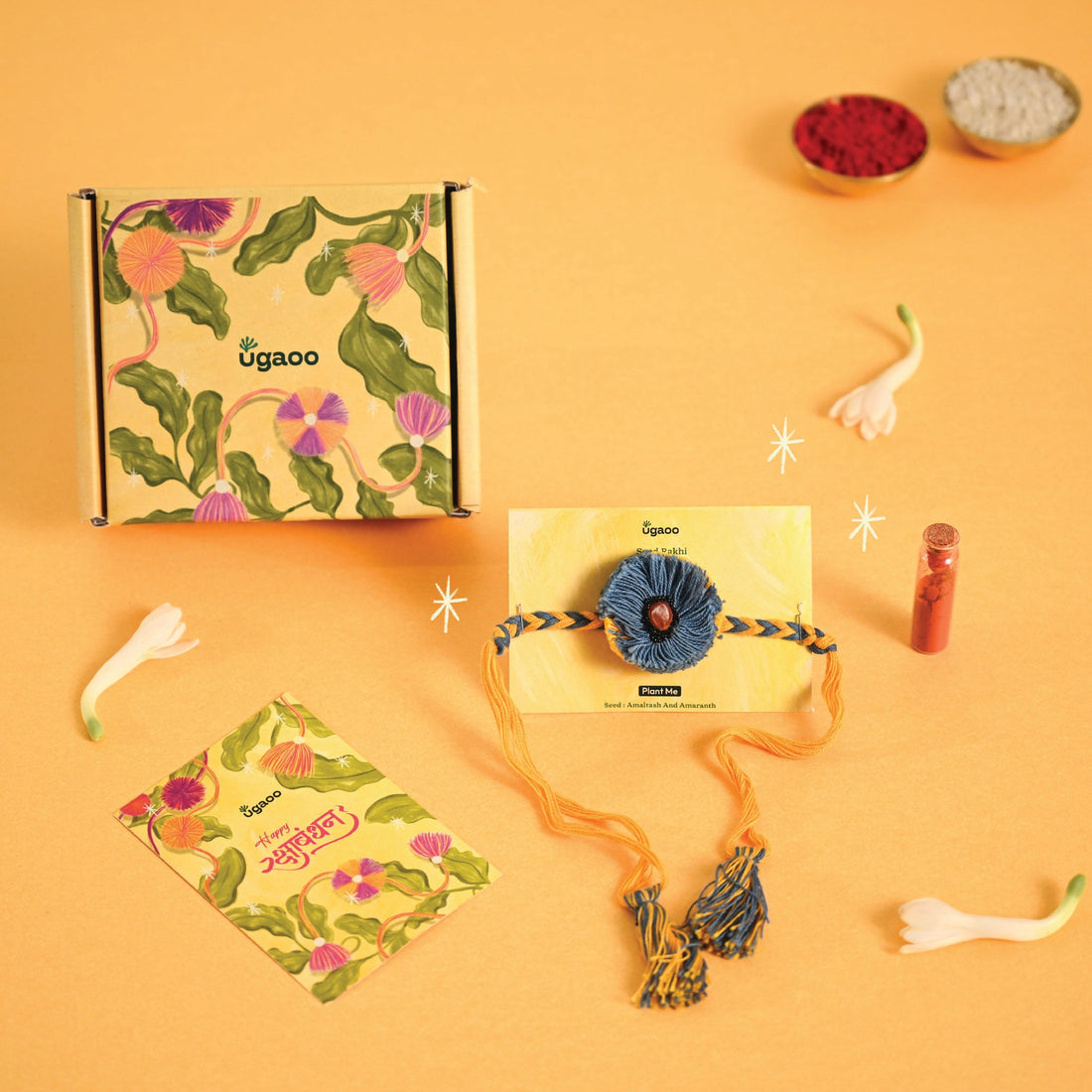 Plantable Seed Rakhi with Amaltash &amp; Amaranth Seeds