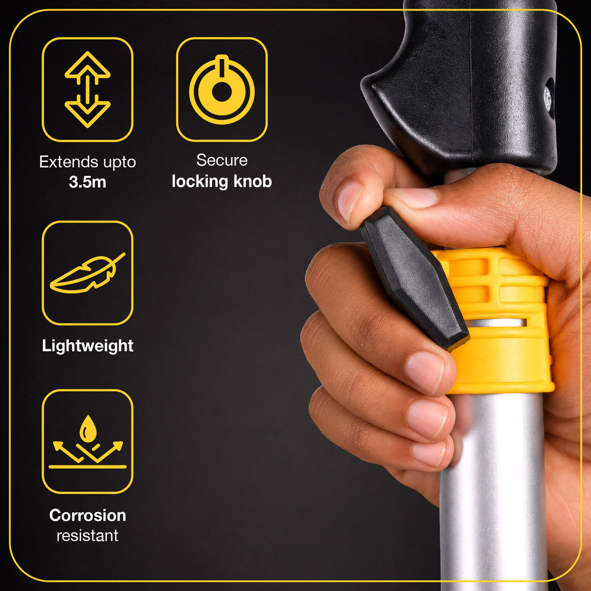 Mungooz Aluminium Extension Pole