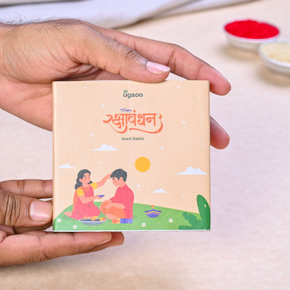 Plantable Seed Rakhi with Cucumber & Chulai Seeds – Ugaoo