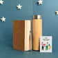 Employee Kit of Plant with Cork Notebook, Pen & Bamboo Vacuum Flask