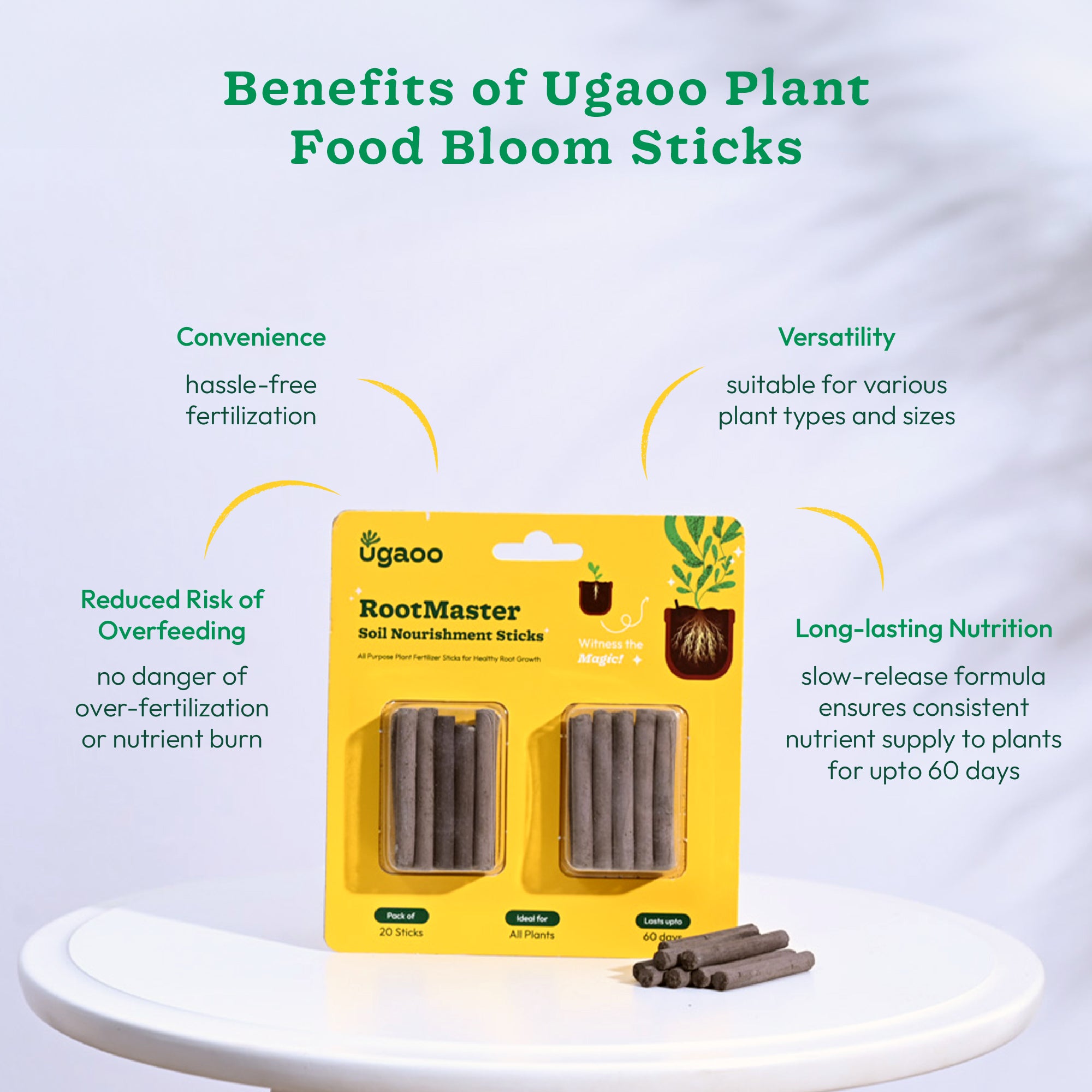 Growing Stick Plant Growth Sticks Pack | Promote Healthy Growth & Blooms – Ugaoo