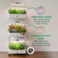 3-Tier Hydroponic Growing System with LED Grow Light