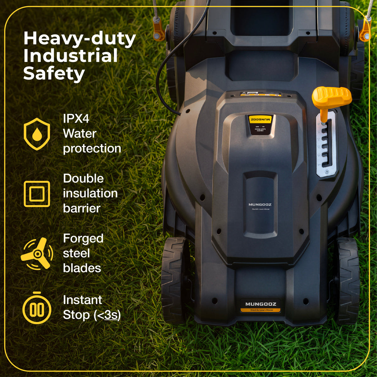 Mungooz Electric Lawn Mower 16 in.