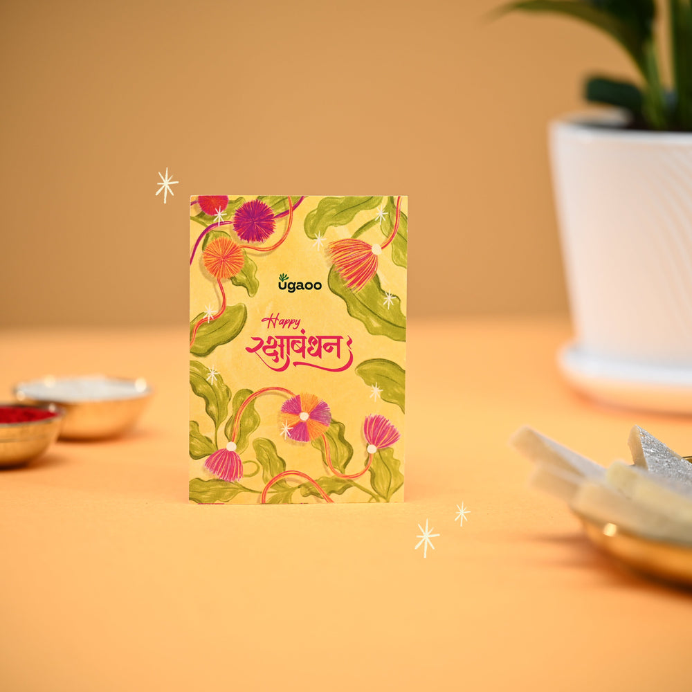 Rakhi Gift for Sister - Peace Lily Plant with Spiro Ceramic Pot