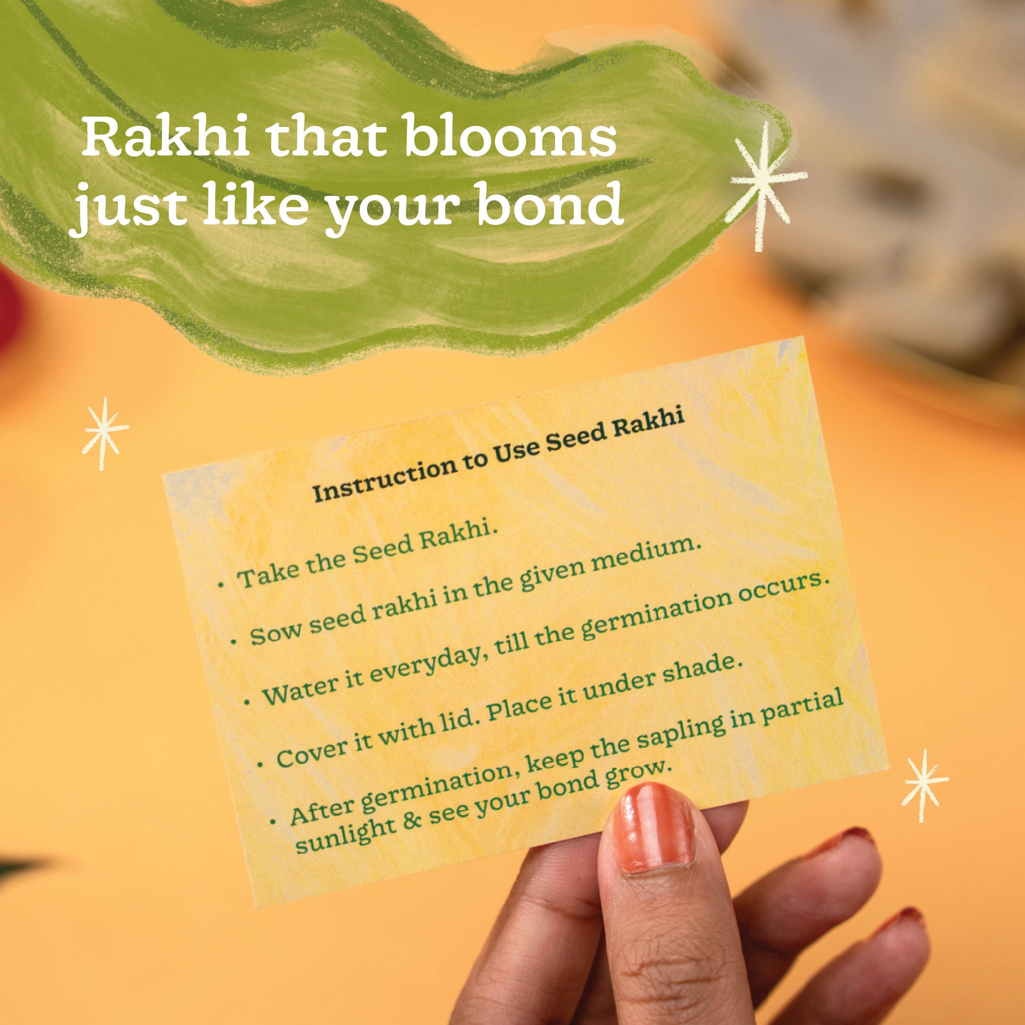 Plantable Seed Rakhi with Kalonji Seeds