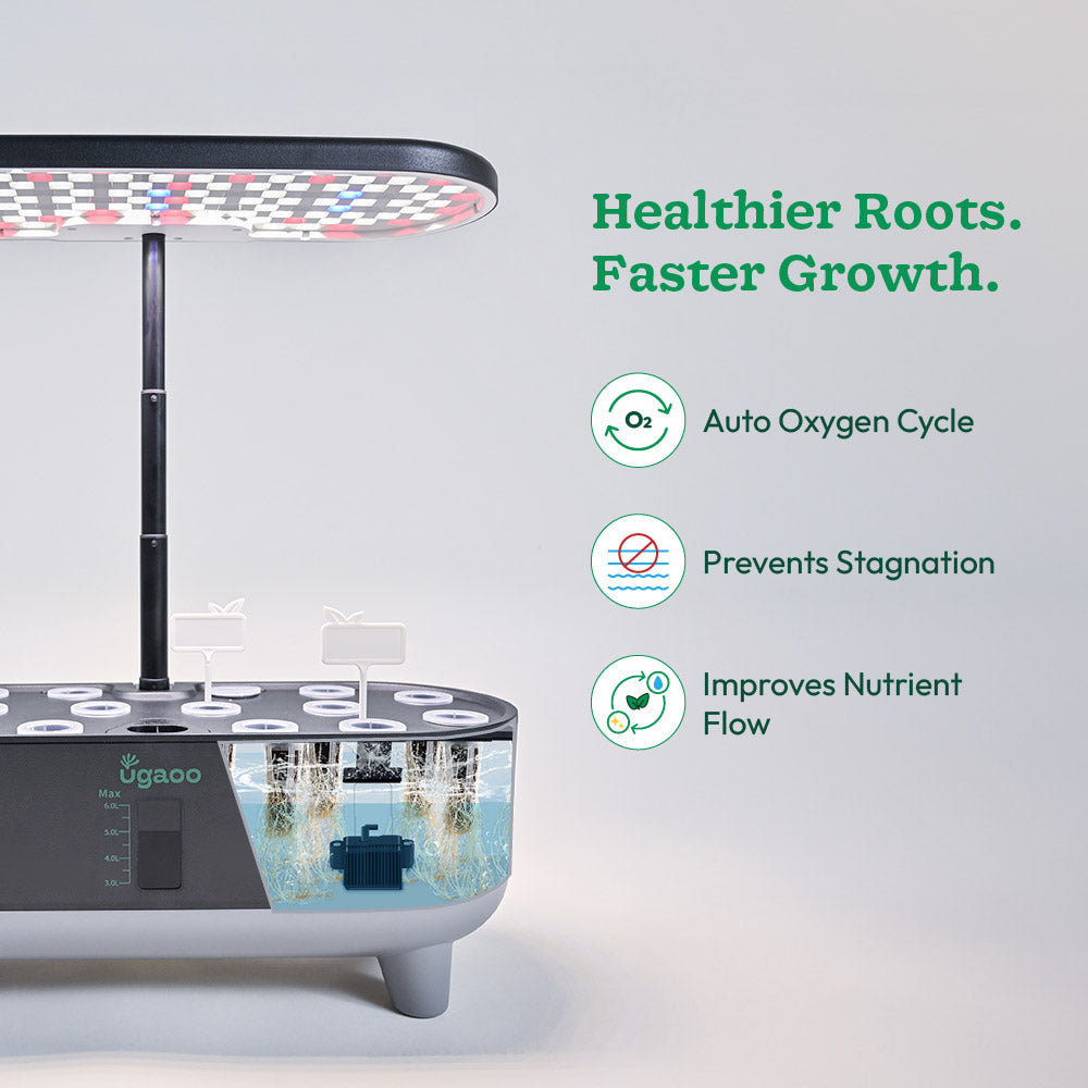 Ugaoo Smart Indoor Hydroponic Planter with LED Grow Light