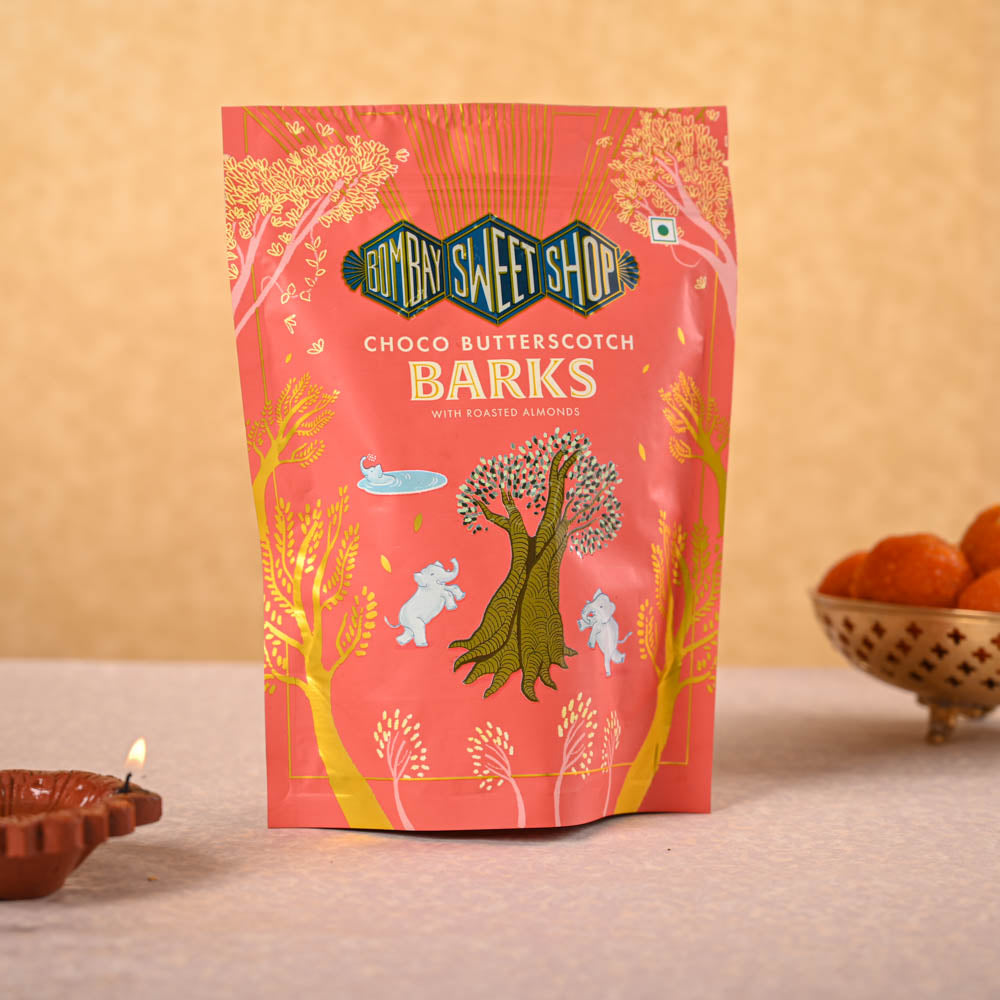 Bamboo Palm Plant &amp; Bombay Sweet Shop Diwali Gift Hamper