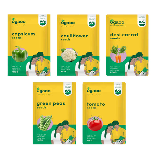 Indian Vegetable Seeds Bundle of 5 Packet