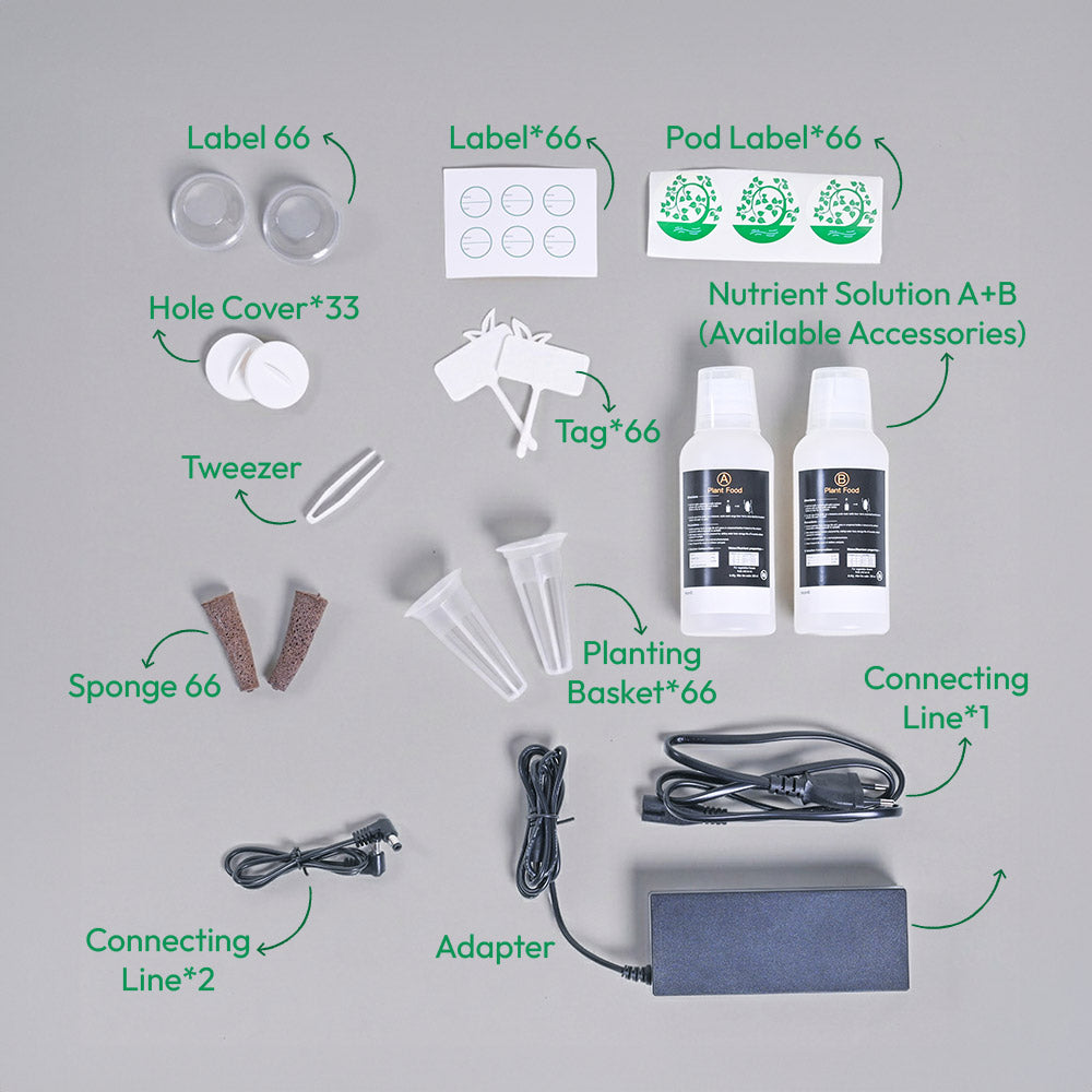 3-Tier Hydroponic Growing System with LED Grow Light