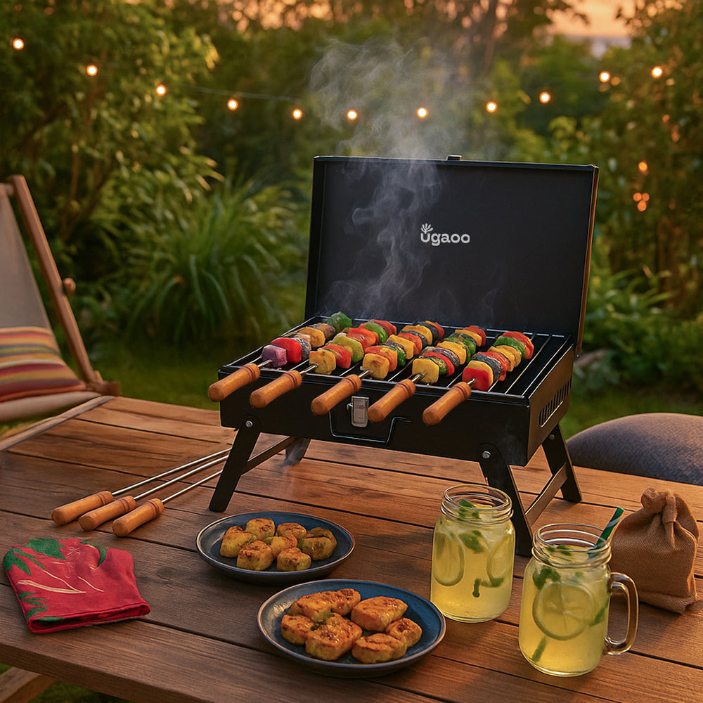 Briefcase Style Barbecue Grill