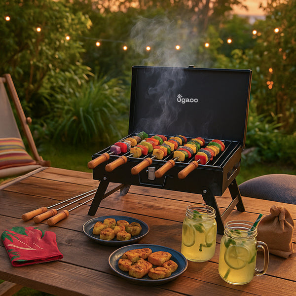 Briefcase Style Barbecue Grill
