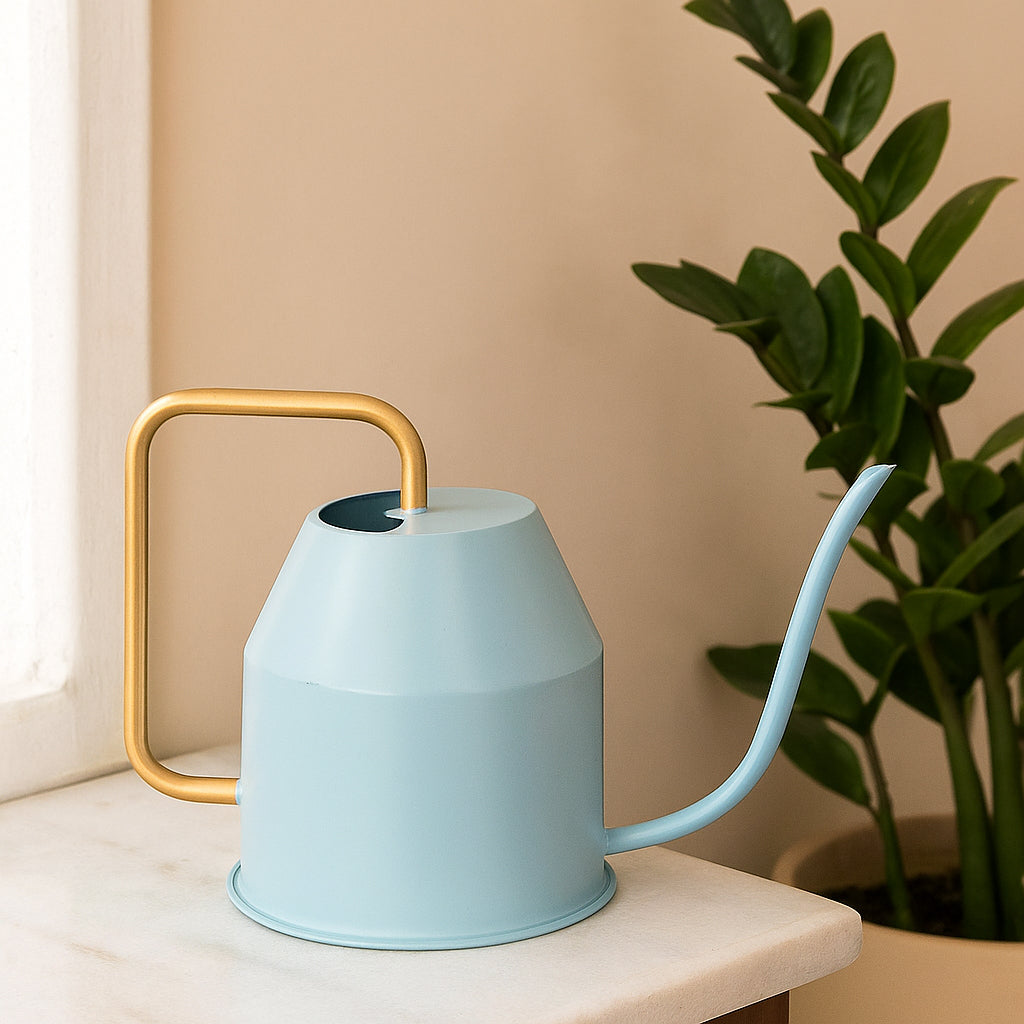 Calypso Watering Can - Sky Blue &amp; gold