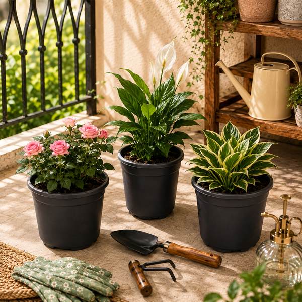 Gardening Pots - Black