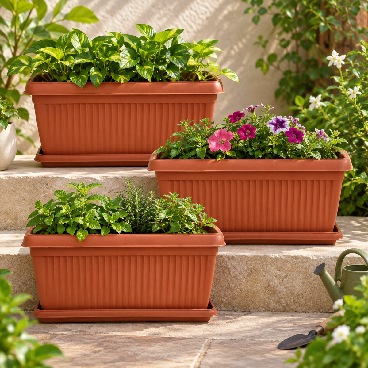Bellow Rectangle Window Planter