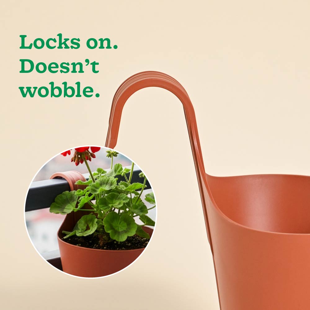 Huka Balcony Railing Planter -Set of 5