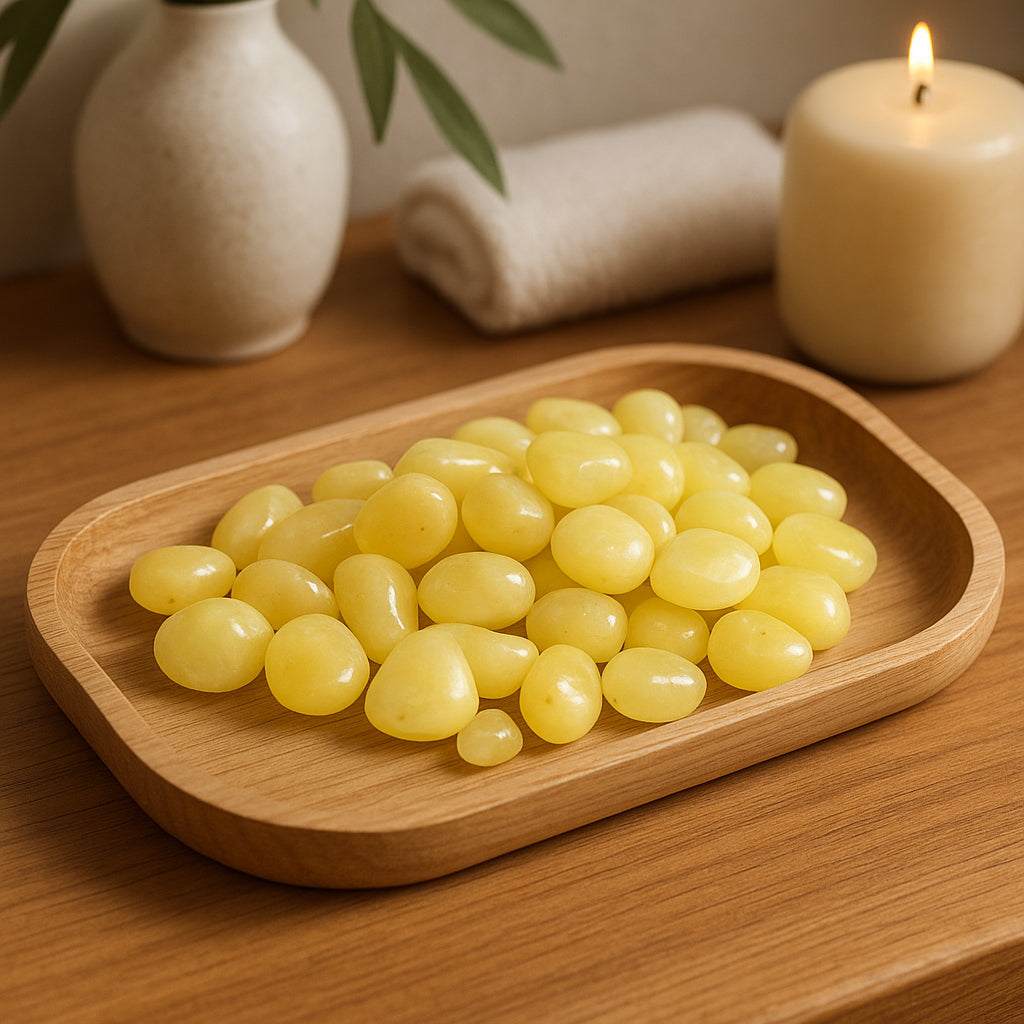 Onyx Yellow Polished Pebbles- 1 Kg