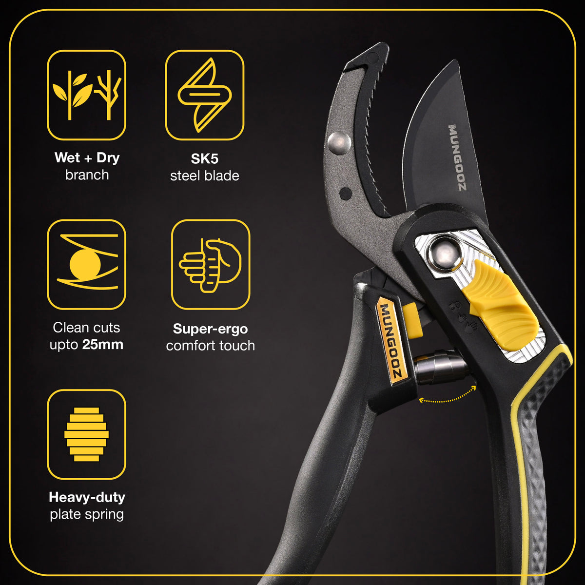 Mungooz Razor Anvil Pruner