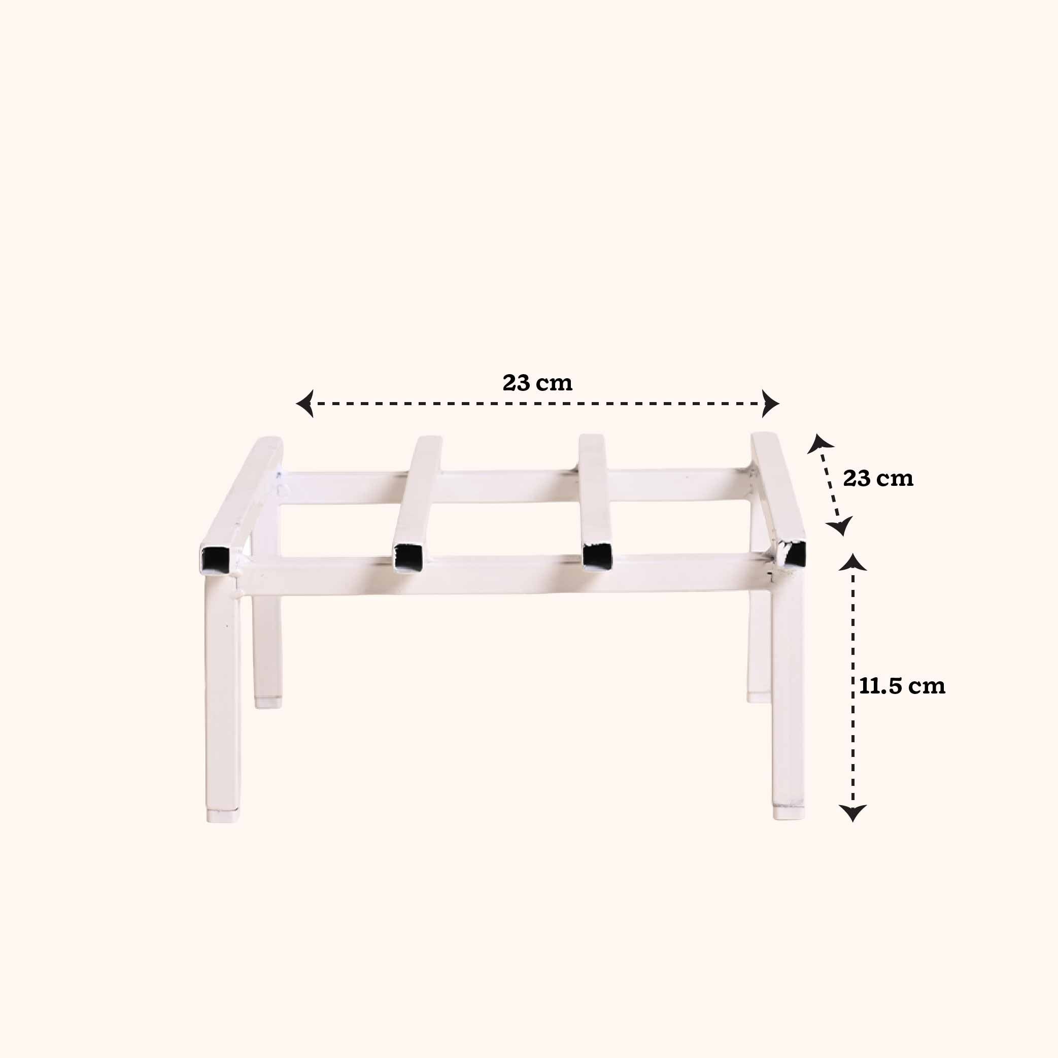Rolling Plant Stand - White