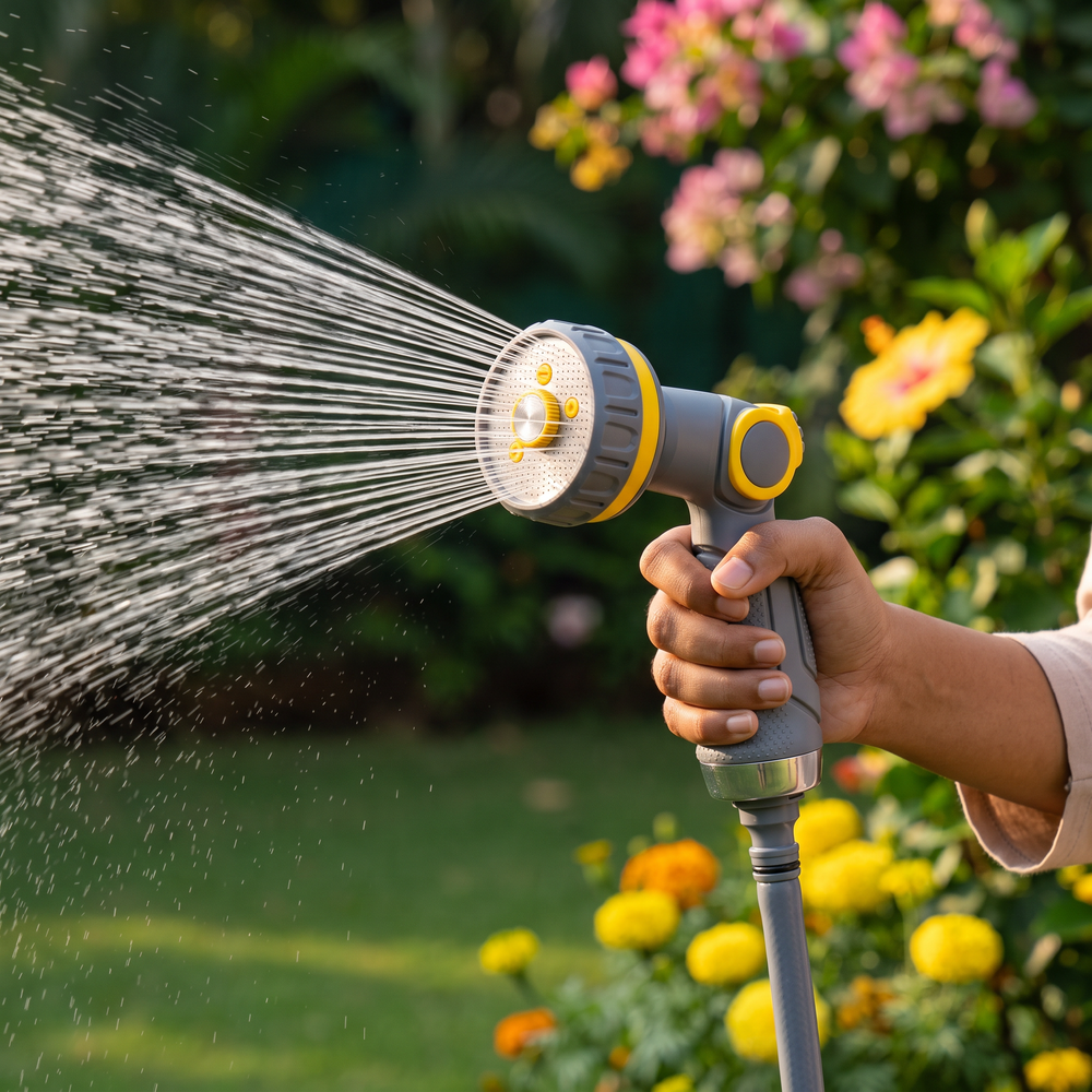 Aqua Flow 5-Pattern Thumb Spray Nozzle