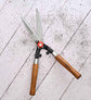 Hedge Shear with Wooden Handle - 10 Inch